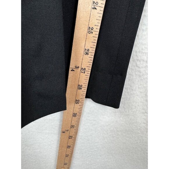 Piazza Sempione Wool blend classic straight leg high waist trousers black sz L - Picture 6 of 8
